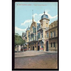 CIUDAD DE BUENOS AIRES TEATRO COLISEO TRANVIA ARGENTINA tarjeta postal